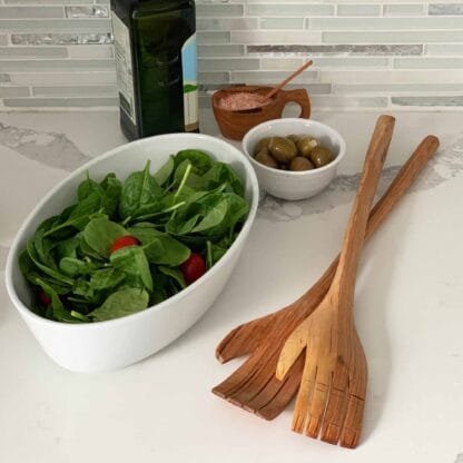 Giant 17 inch Hands Salad Servers - Jedando Handicrafts - Image 4